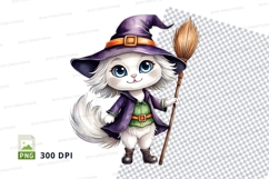 Whimsical witch cat Product Image 1