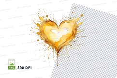 Golden heart splash Product Image 1