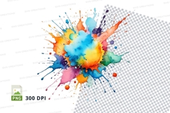 Colorful paint splash Product Image 1
