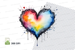 Rainbow heart splash Product Image 1