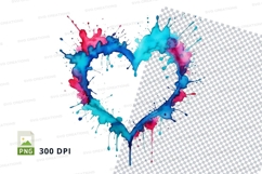 Colorful heart splash Product Image 1