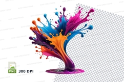 Colorful paint splatter Product Image 1