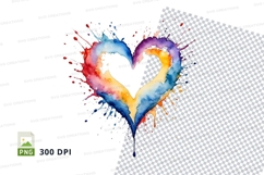 Rainbow heart splash Product Image 1