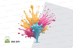 Colorful paint splatter Product Image 1