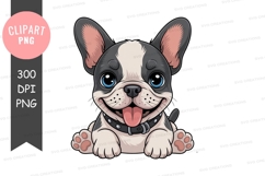 Adorable french bulldog puppy clipart png Product Image 1