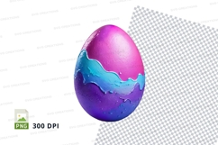 3d abstract egg mockup with gradient colors Product Image 1