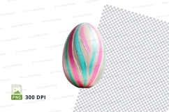 Decorative football mockup with pink and blue swirls Product Image 1