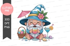 Relaxing gnome with easter elements Product Image 1