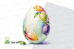 Decorative easter egg clipart png Product Image 1