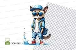 Cartoon cat clipart png Product Image 1