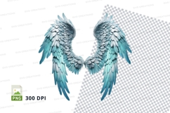 Blue angel wings clipart png Product Image 1