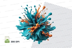 Abstract liquid splash clipart png Product Image 1