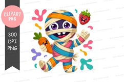 Colorful mummy clipart png Product Image 1