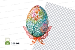 Decorative easter egg clipart png Product Image 1