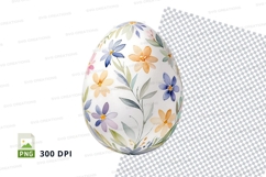 Floral pattern easter egg mockup Product Image 1