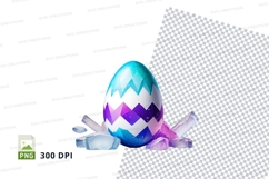 3d easter egg mockup with cracked shell Product Image 1