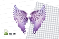 Purple angel wings clipart png Product Image 1