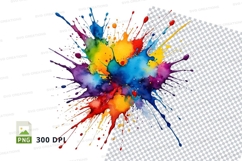 Red liquid splash clipart png Product Image 1