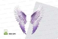 Purple angel wings clipart png Product Image 1