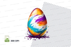 Colorful easter egg clipart png Product Image 1
