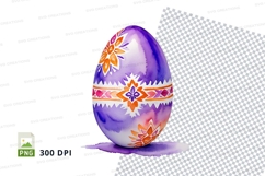 Decorated easter egg clipart png Product Image 1