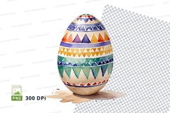 Decorative easter egg clipart png Product Image 1