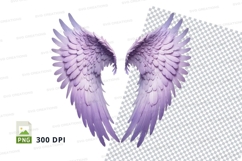 Purple angel wings clipart png Product Image 1