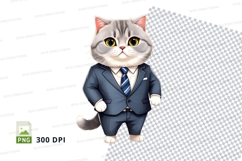 Business cat clipart png Product Image 1