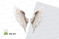 White angel wings clipart png Product Image 1
