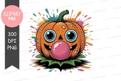 Playful pumpkin clipart png Product Image 1