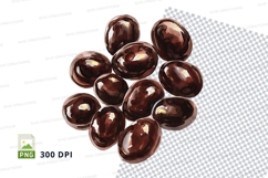 Chocolate covered almonds clipart png Product Image 1