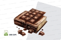 Chocolate bar on an open book mockup Product Image 1