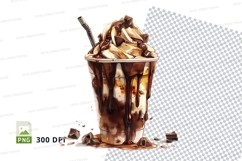 Chocolate milkshake clipart png Product Image 1