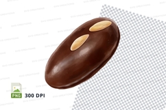 Chocolate with almonds clipart png Product Image 1