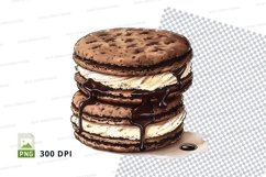 Chocolate ice cream sandwich mockup Product Image 1