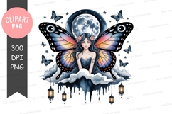 Mystical moonlit butterfly fairy Product Image 1