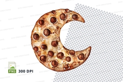 Crescent moon shaped chocolate box mockup Product Image 1