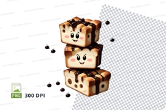 Stacked toast clipart png Product Image 1