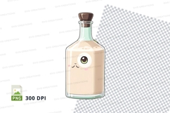 Clipart png of a decorative bottle mockup Product Image 1