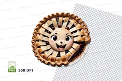 Cartoon lion face pie clipart png Product Image 1
