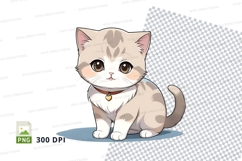 Cartoon kitten clipart png Product Image 1