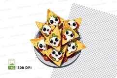 Panda face taco clipart png Product Image 1