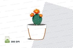 Clipart png of cactus in pot Product Image 1