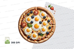 Breakfast pizza mockup Product Image 1