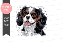 Happy cavalier king charles spaniel clipart png Product Image 1