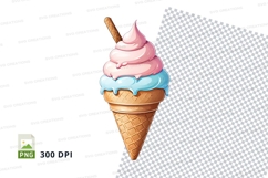 Ice cream cone clipart png Product Image 1