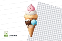 Ice cream cone clipart png Product Image 1
