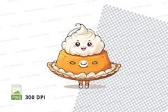 Cute cartoon pie clipart png Product Image 1