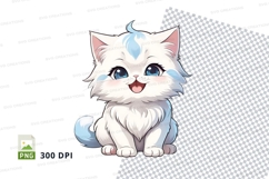 Cartoon kitten clipart png Product Image 1