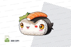 Cartoon sushi mockup Product Image 1